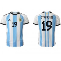 Argentína Nicolas Otamendi #19 Domáci futbalový dres MS 2022 Krátky Rukáv